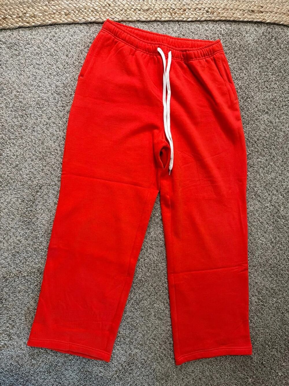 Lands’ End wide leg sweatpants high-rise M 3203